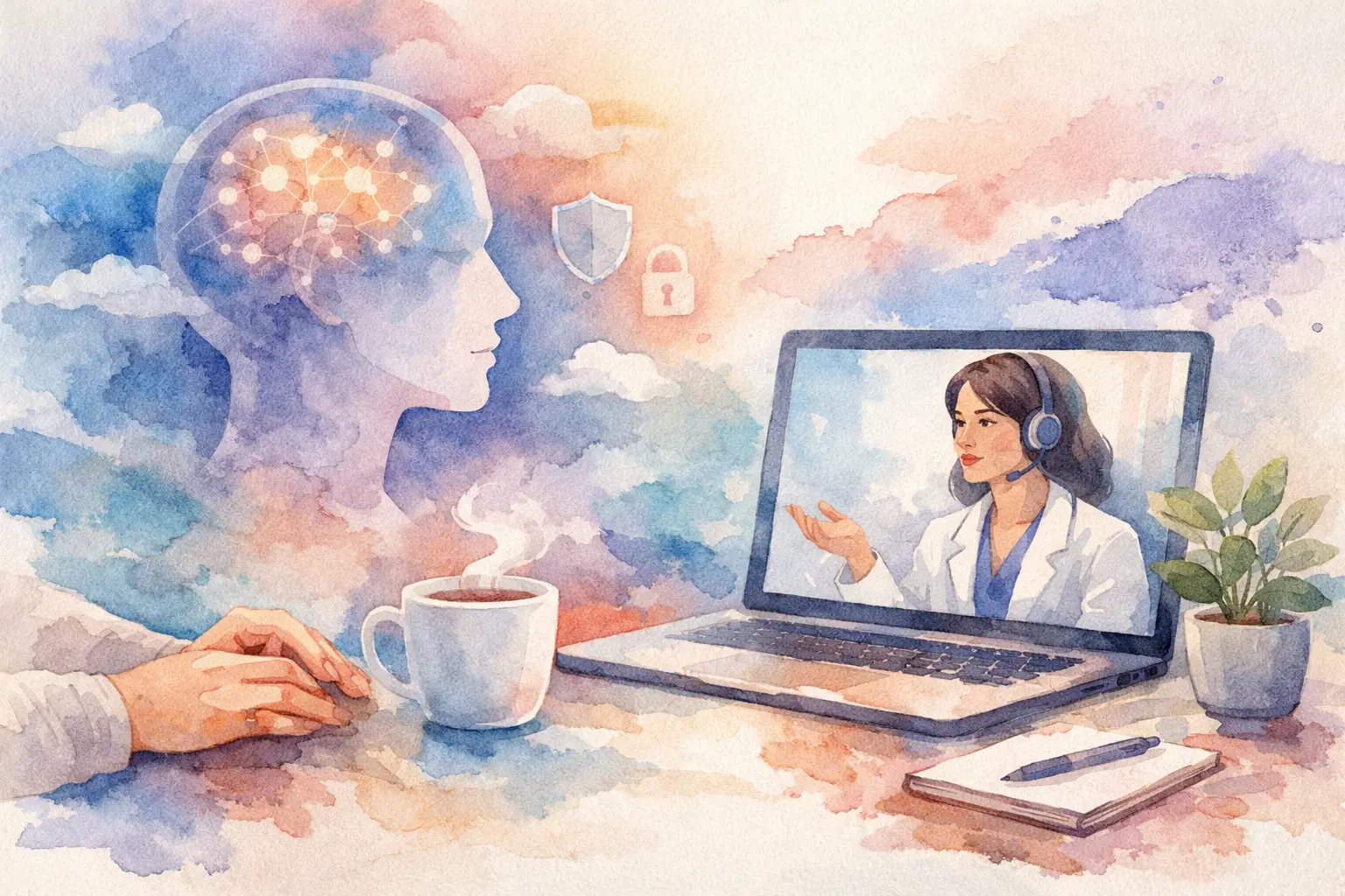 Atendimento psiquiátrico online seguro na prática