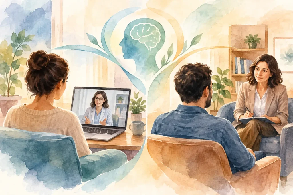 Telepsiquiatria versus presencial: qual escolher?